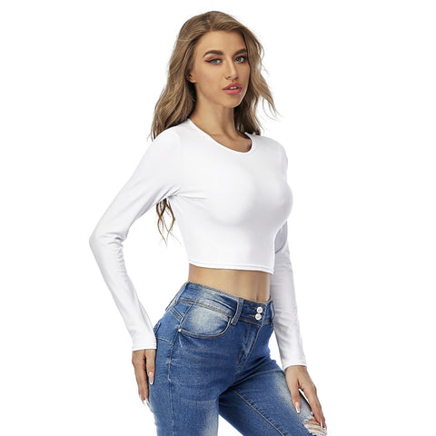 Luminarks Signature Round Neck Crop Top T-Shirt