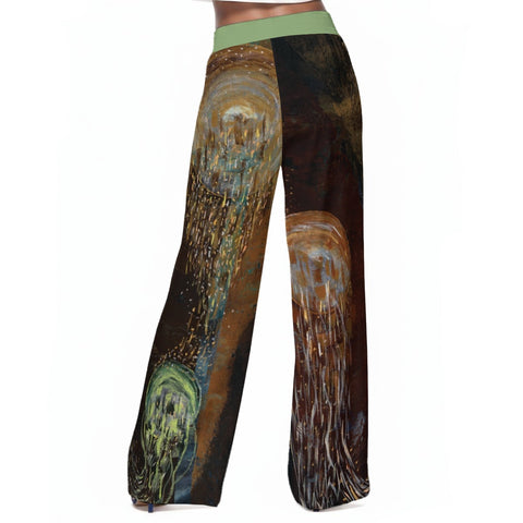 The Gathering - Women's Casual Wide-Leg Pants|100% Rayon