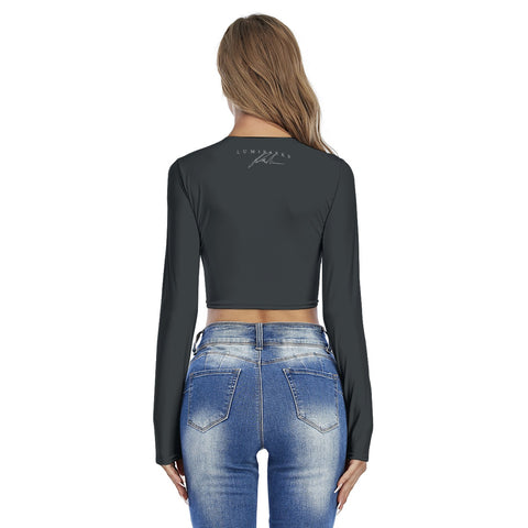Luminarks Signature Round Neck Crop Top T-Shirt