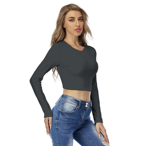 Luminarks Signature Round Neck Crop Top T-Shirt