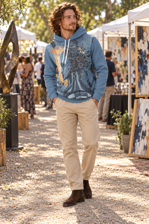 Blossoming Thoughts Men's Pullover Hoodie